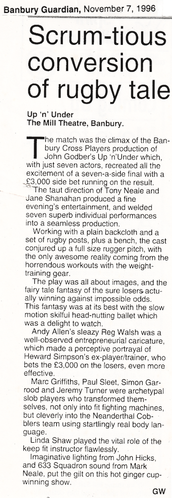 Scrum-tious conversion of rugby tale