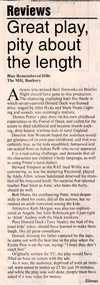 Blue Remembered Hills