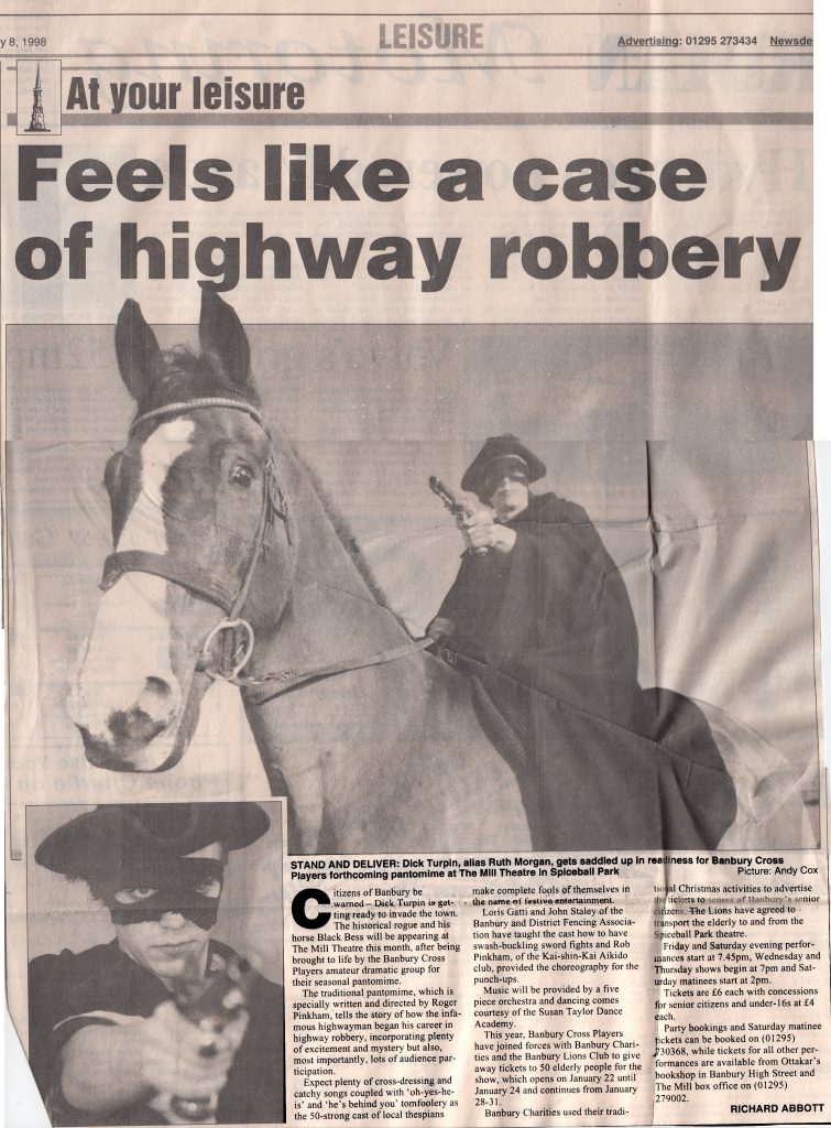 Dick Turpin Rides Black Bess