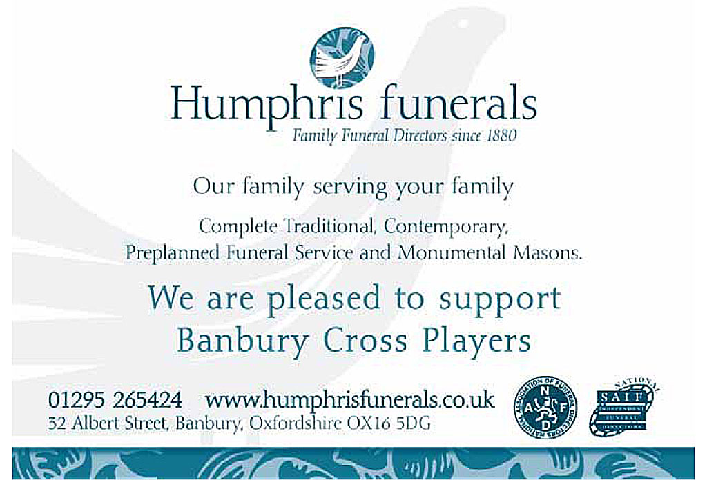 Humphris funerals – Banbury Cross Players