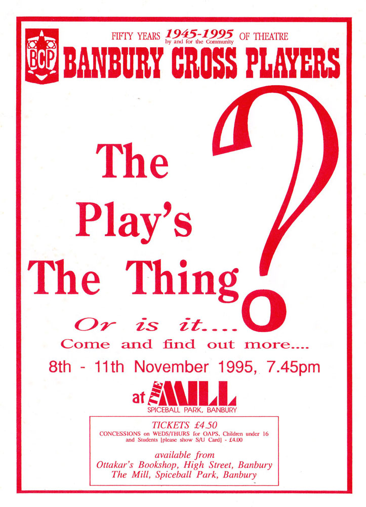 The Play's the Thing flyer
