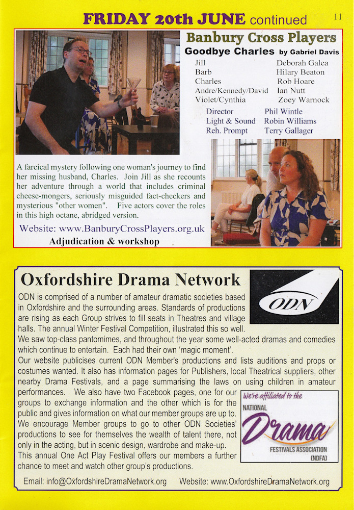 Abingdon programme