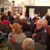 Audience at Adderbury Library for performance of Contractions. Adderbury Library